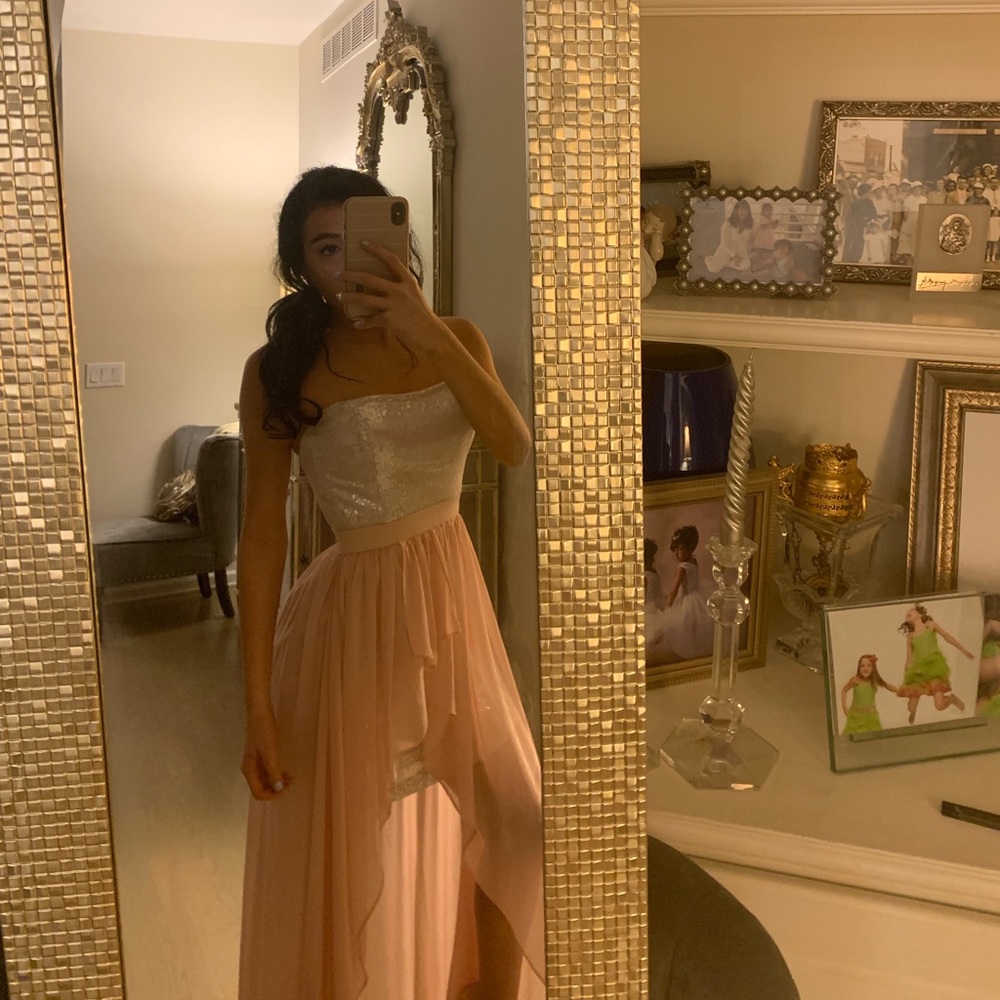 Adrian formal high low dress